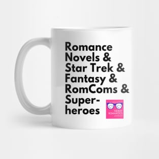 NRP Topic Black Letters Romance Logo Mug